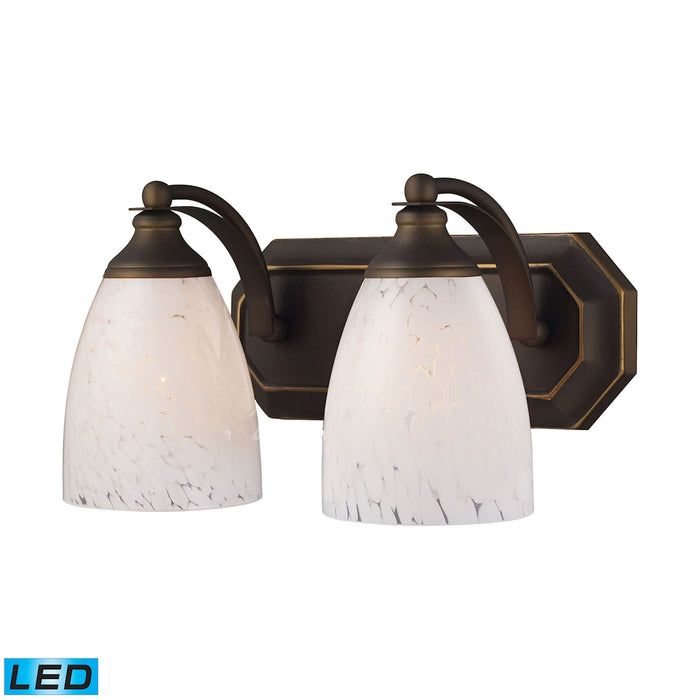 Mix and Match Vanity 14'' Wide 2-Light Vanity Light - Aged Bronze