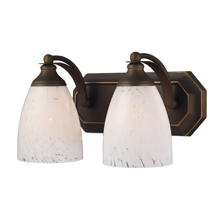 Mix and Match Vanity 14'' Wide 2-Light Vanity Light - Aged Bronze