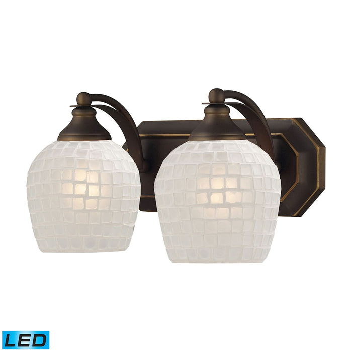 Mix and Match Vanity 14'' Wide 2-Light Vanity Light - Aged Bronze