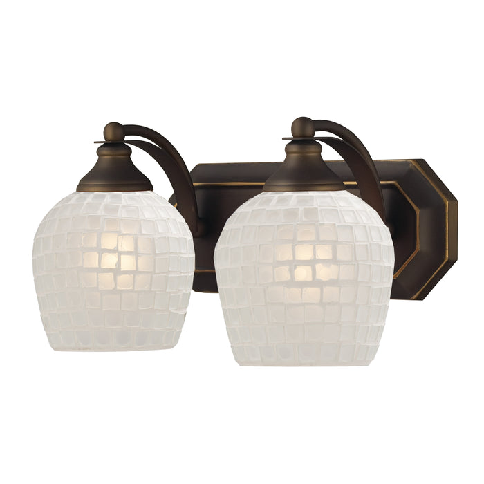 Mix and Match Vanity 14'' Wide 2-Light Vanity Light - Aged Bronze