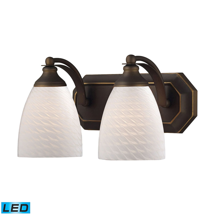 Mix and Match Vanity 14'' Wide 2-Light Vanity Light - Aged Bronze