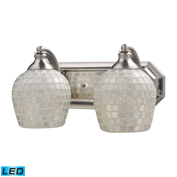 Mix and Match Vanity 14'' Wide 2-Light Vanity Light - Satin Nickel