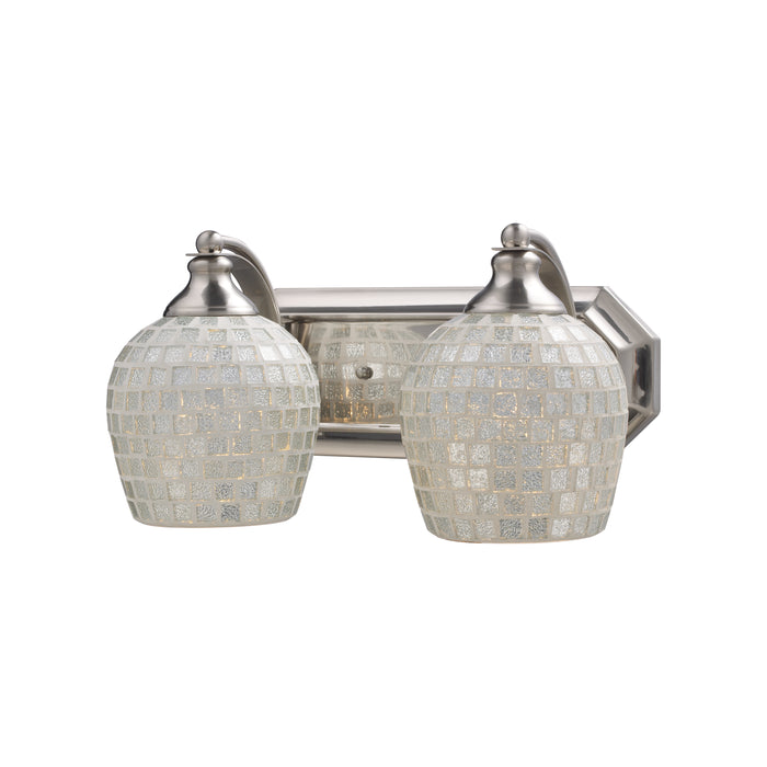 Mix and Match Vanity 14'' Wide 2-Light Vanity Light - Satin Nickel