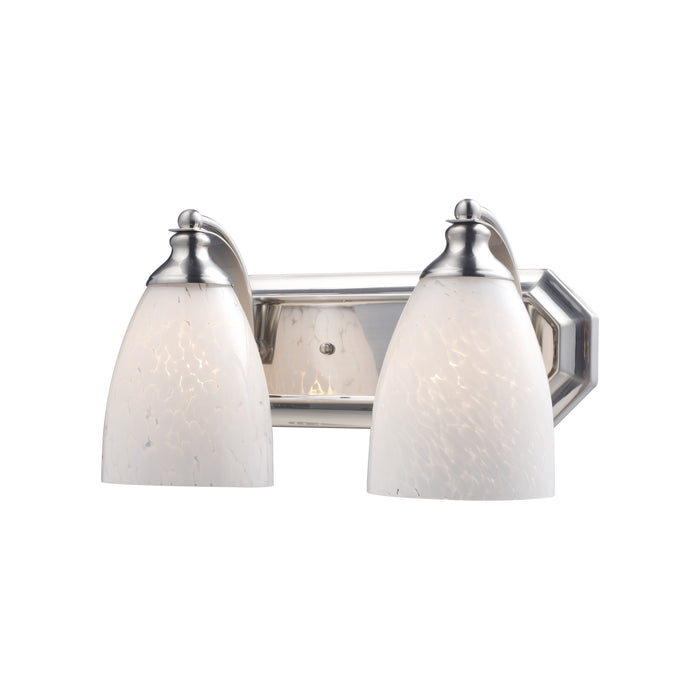 Mix and Match Vanity 14'' Wide 2-Light Vanity Light - Satin Nickel