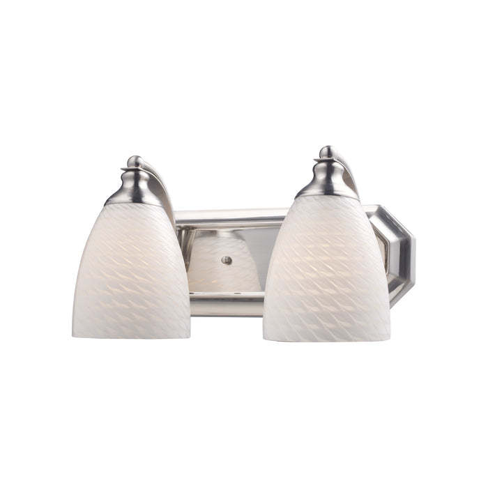 Mix and Match Vanity 14'' Wide 2-Light Vanity Light - Satin Nickel