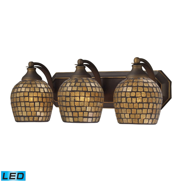 Mix and Match Vanity 20'' Wide 3-Light Vanity Light - Aged Bronze