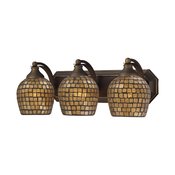 Mix and Match Vanity 20'' Wide 3-Light Vanity Light - Aged Bronze