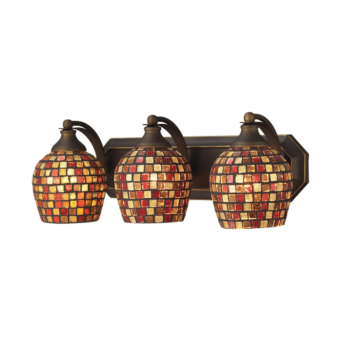 Mix and Match Vanity 20'' Wide 3-Light Vanity Light - Aged Bronze