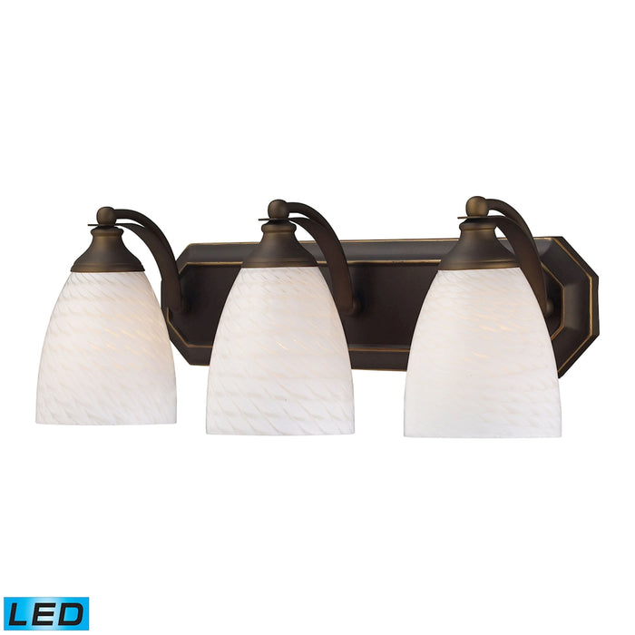 Mix and Match Vanity 20'' Wide 3-Light Vanity Light - Aged Bronze