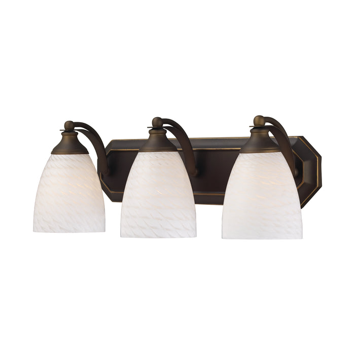 Mix and Match Vanity 20'' Wide 3-Light Vanity Light - Aged Bronze