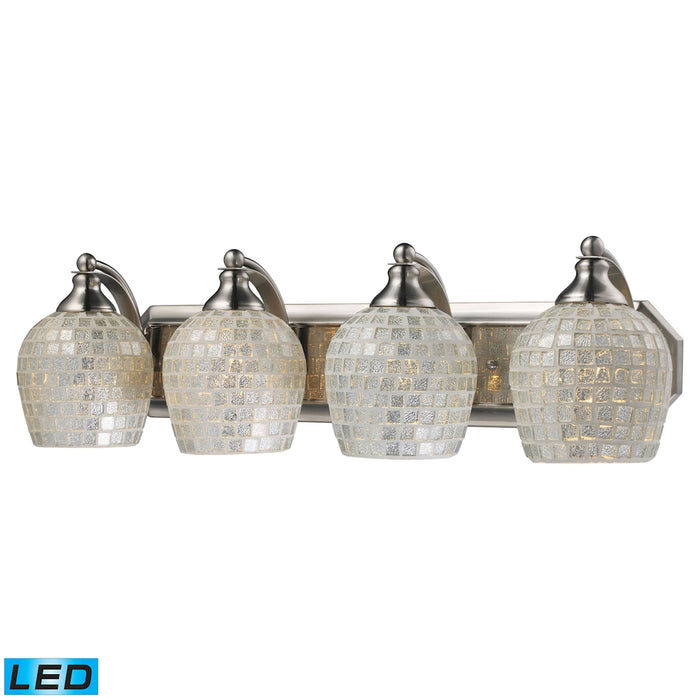 Mix and Match Vanity 27'' Wide 4-Light Vanity Light - Satin Nickel