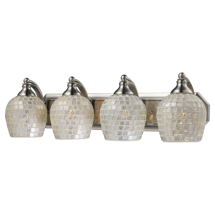 Mix and Match Vanity 27'' Wide 4-Light Vanity Light - Satin Nickel