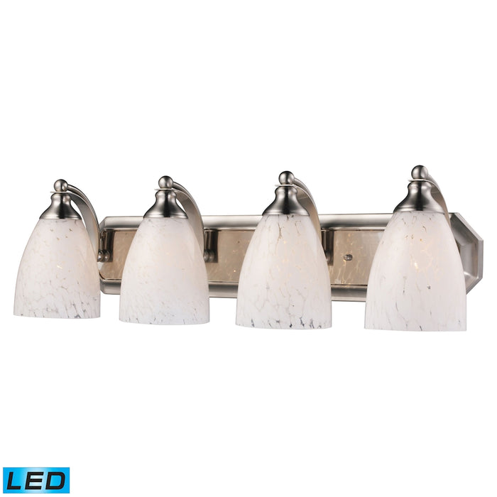 Mix and Match Vanity 27'' Wide 4-Light Vanity Light - Satin Nickel