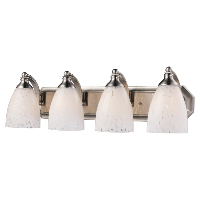 Mix and Match Vanity 27'' Wide 4-Light Vanity Light - Satin Nickel