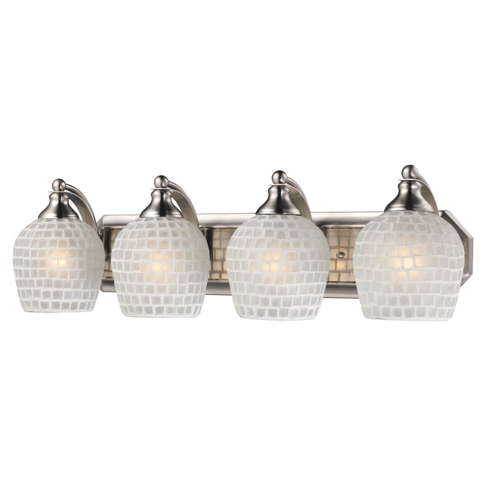 Mix and Match Vanity 27'' Wide 4-Light Vanity Light - Satin Nickel