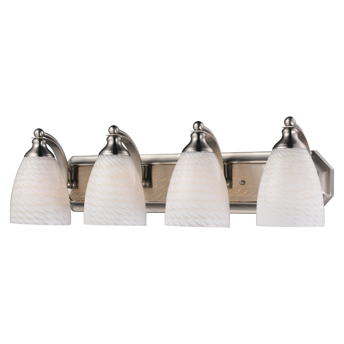 Mix and Match Vanity 27'' Wide 4-Light Vanity Light - Satin Nickel