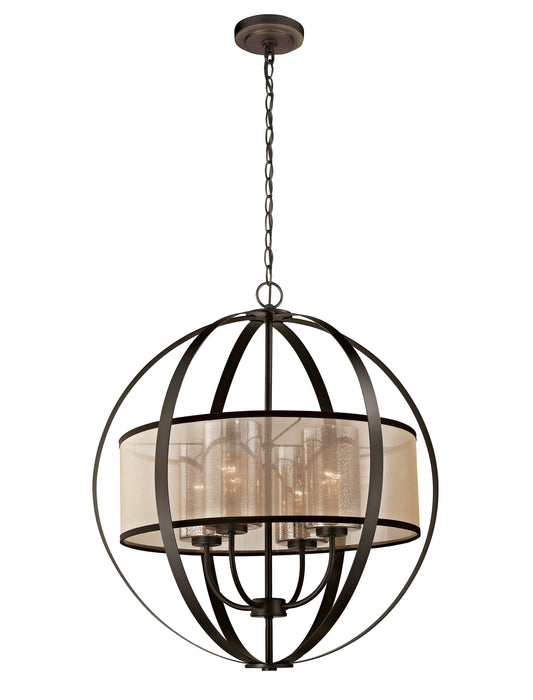 Diffusion 24'' Wide 4-Light Chandelier - Oil Rubbed Bronze