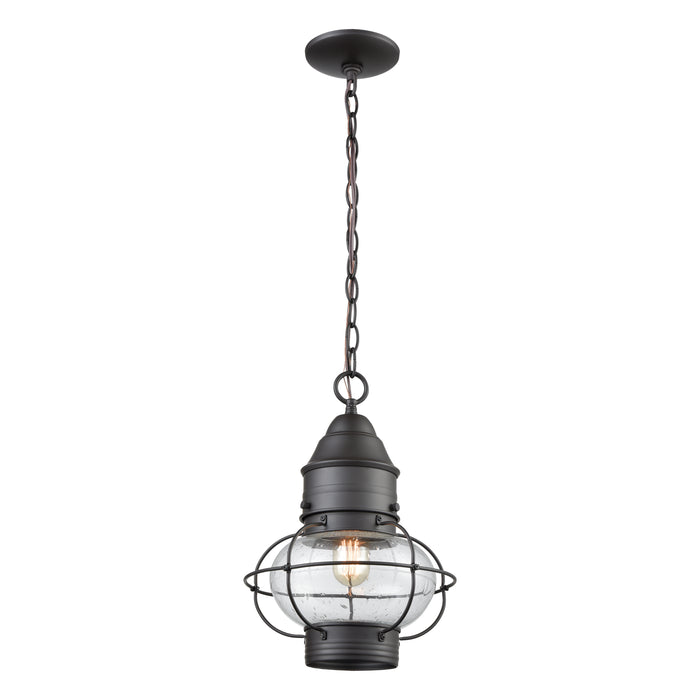 Onion 10'' Wide 1-Light Outdoor Pendant - Oil Rubbed Bronze