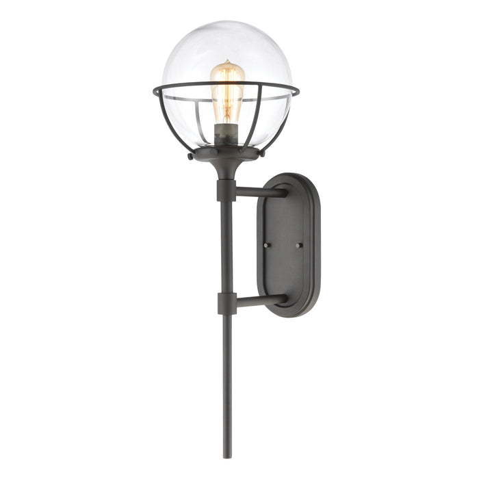 Girard 28'' High 1-Light Outdoor Sconce - Charcoal