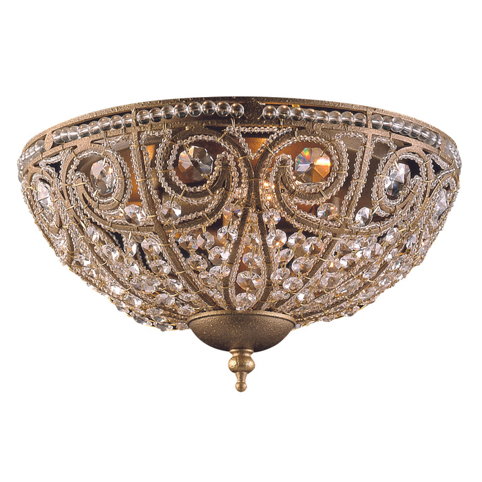 Elizabethan 13'' Wide 3-Light Flush Mount - Dark Bronze