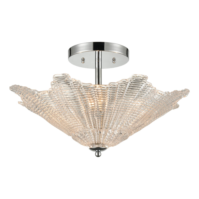 Radiance 20'' Wide 4-Light Semi Flush Mount - Polished Chrome