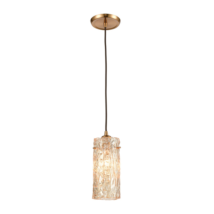 Roubaix 5'' Wide 1-Light Mini Pendant - Satin Brass