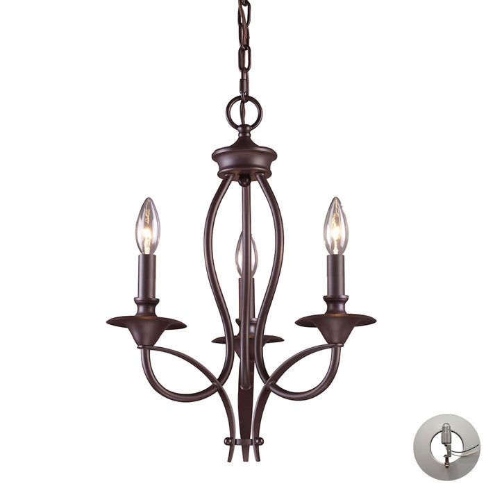 Medford 14'' Wide 3-Light Chandelier - Oiled Bronze