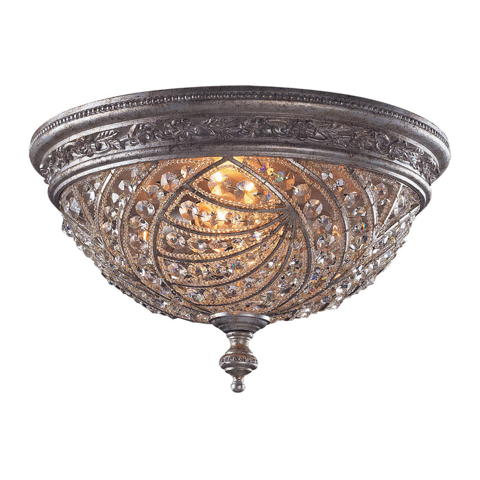 Renaissance 16'' Wide 4-Light Flush Mount - Sunset Silver