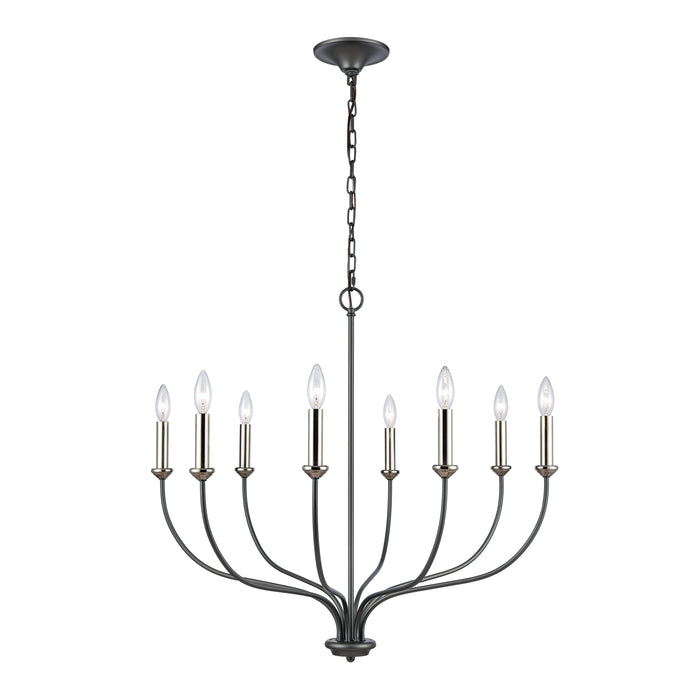 Madeline 32.5'' Wide 8-Light Chandelier - Dark Gray