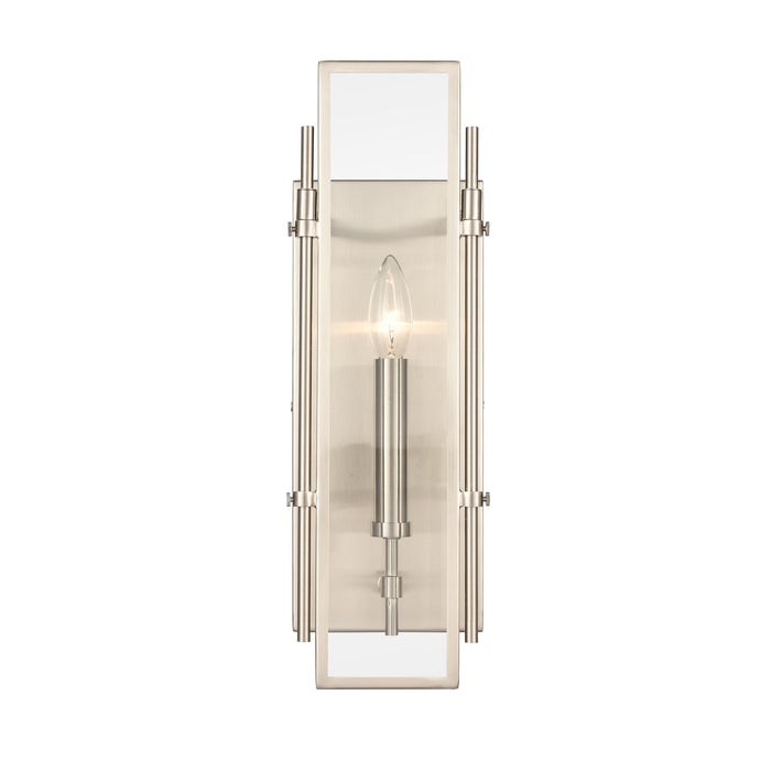 Mechanist 17'' High 1-Light Sconce - Satin Nickel