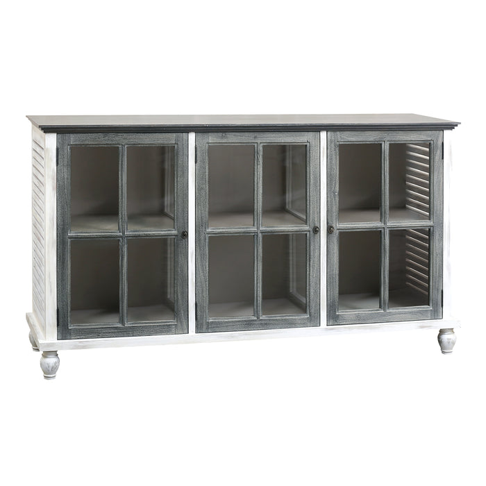 Coastal Credenza - Weathered Gray