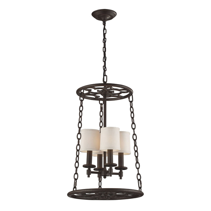 Ironton 18'' Wide 4-Light Chandelier - Vintage Rust