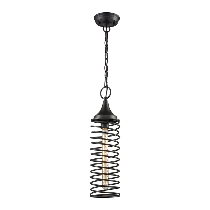 Spring 5'' Wide 1-Light Mini Pendant - Oil Rubbed Bronze