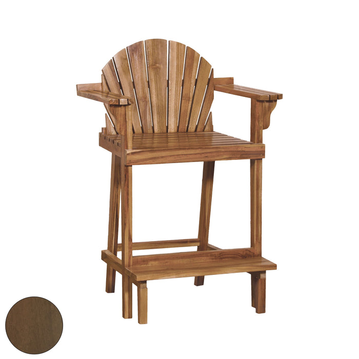 Lifeguard Counter Stool in Burnt Umber