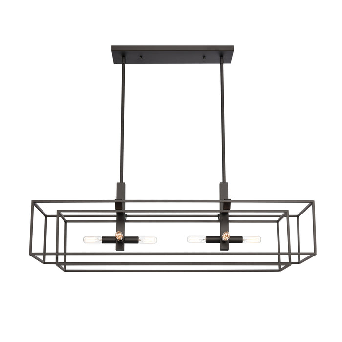 Kinsley 38'' Wide 8-Light Linear Chandelier - Oil Rubbed Bronze