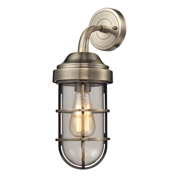 Seaport 16'' High 1-Light Sconce - Antique Brass