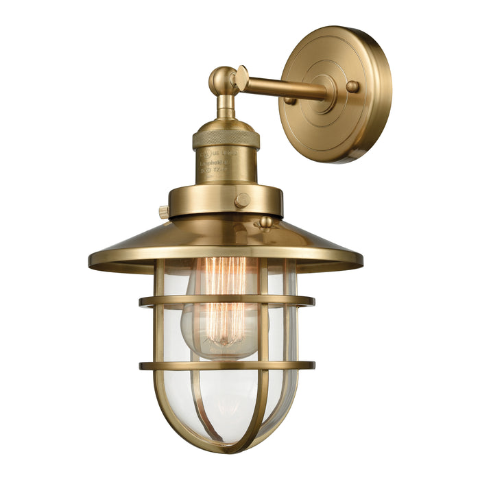 Seaport 13'' High 1-Light Sconce - Satin Brass