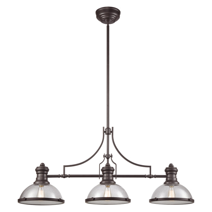 Chadwick 47'' Wide 3-Light Linear Chandelier - Oil Rubbed Bronze