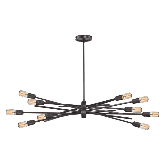 Xenia 40'' Wide 10-Light Chandelier - Oil Rubbed Bronze