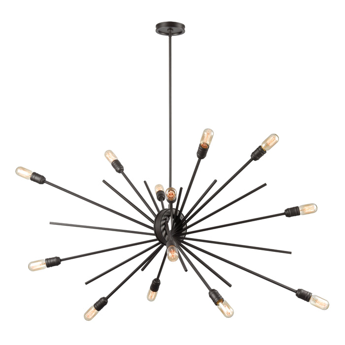 Xenia 54'' Wide 14-Light Chandelier - Oil Rubbed Bronze