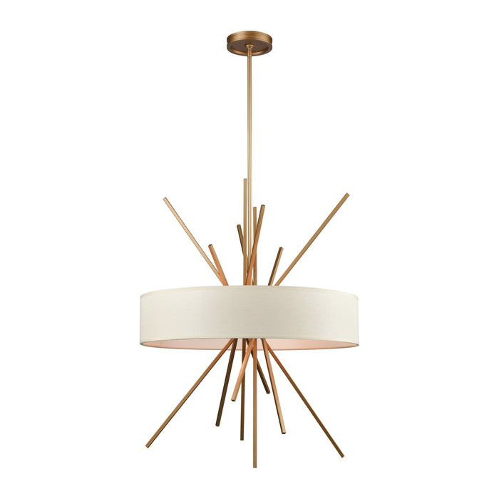 Xenia 25'' Wide 5-Light Chandelier - Matte Gold