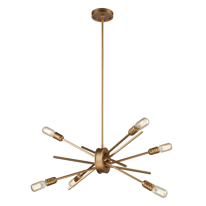 Xenia 22'' Wide 6-Light Chandelier - Matte Gold