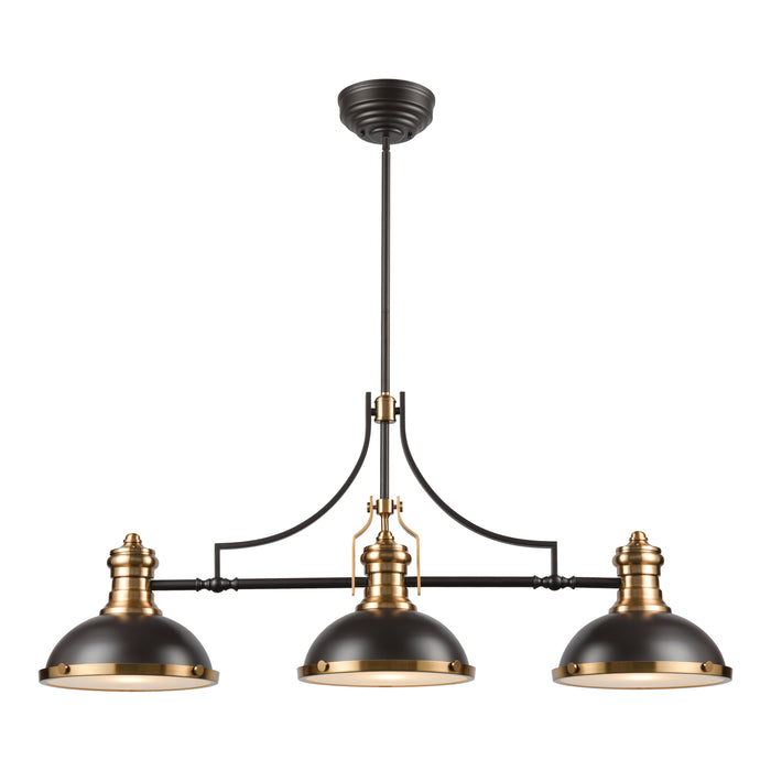 Chadwick 47'' Wide 3-Light Linear Chandelier - Oil Rubbed Bronze