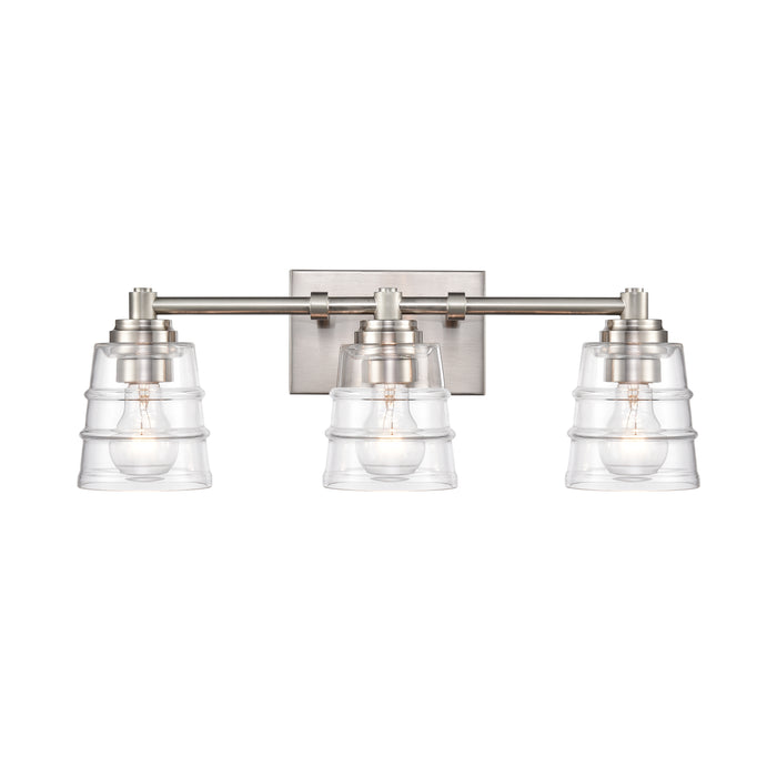 Pulsate 21.5'' Wide 3-Light Vanity Light - Satin Nickel