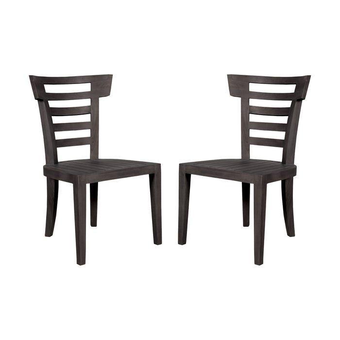 Teak Patio Outdoor Morning Chair (Set of 2)