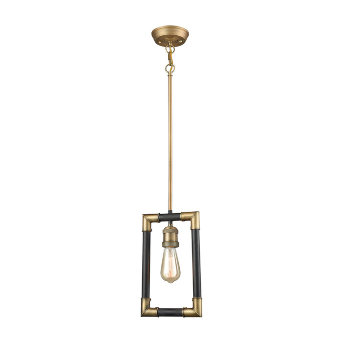 Lisbon 8'' Wide 1-Light Mini Pendant - Classic Brass