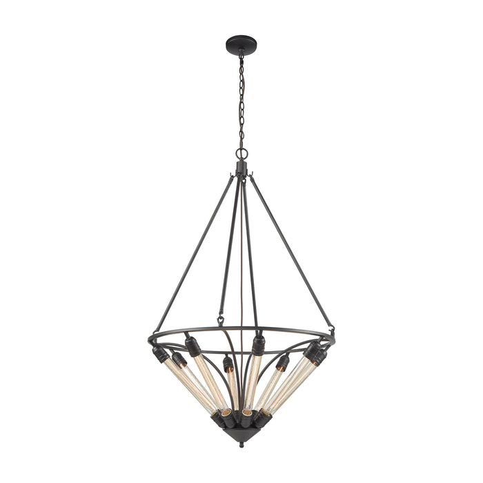 Centrifugal 27'' Wide 8-Light Chandelier - Oil Rubbed Bronze