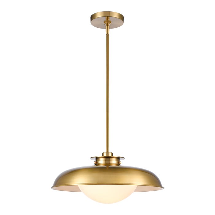 Neale 16'' Wide 1-Light Pendant - Satin Brass