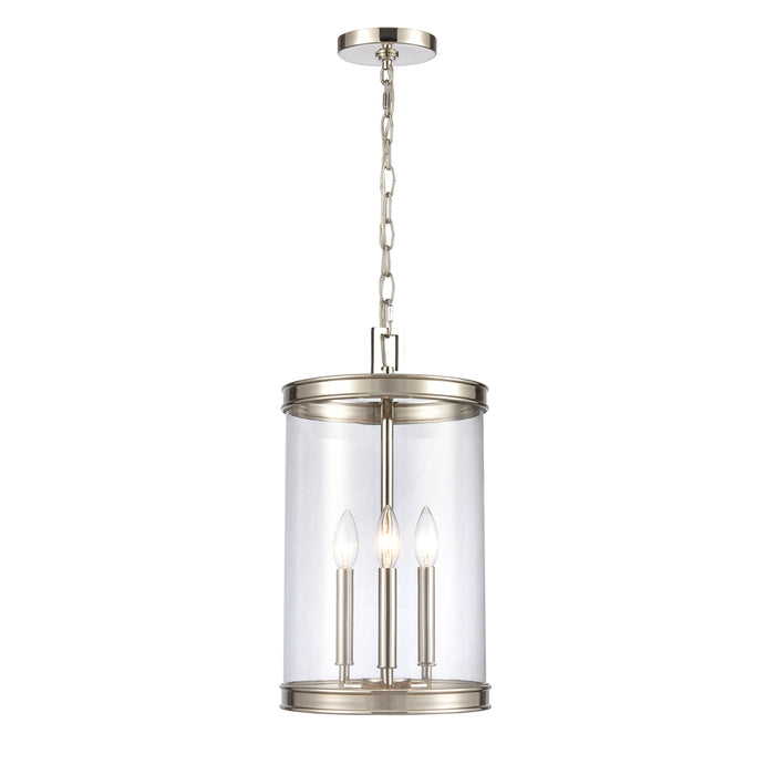 Mendoza 10.25'' Wide 3-Light Pendant - Polished Nickel