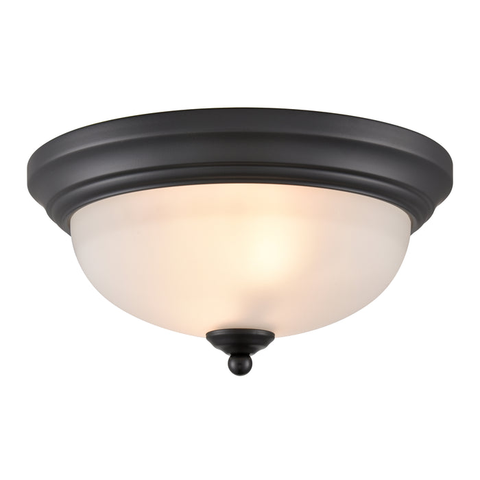 Basics 11'' Wide 2-Light Flush Mount - Black